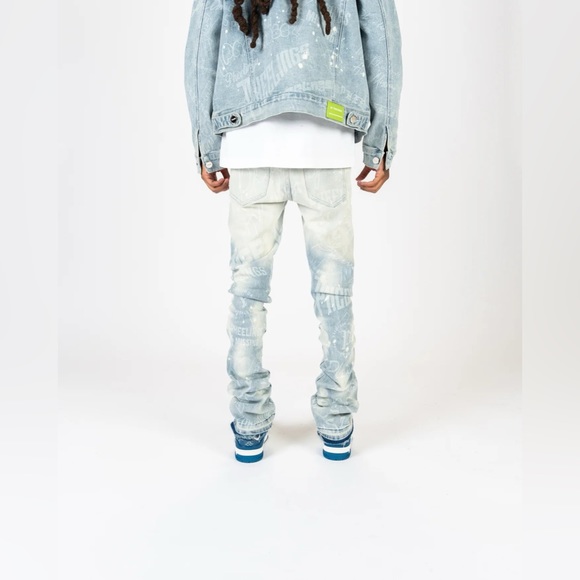 PHEELINGS "JOYFUL JOURNEY" FLARE STACK DENIM JEANS ONLY - Picture 6 of 7